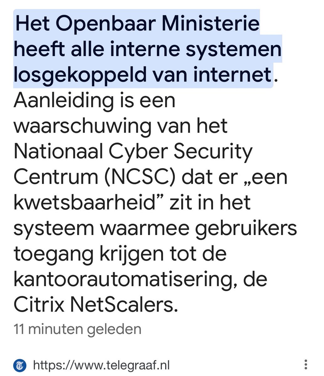 Dit soort belangrijke systemen moet je helemaal nooit aan internet hangen. Internet is zo lek als een mandje en is niet te beveiligen al verdienen IT bedrijven er miljarden mee…
