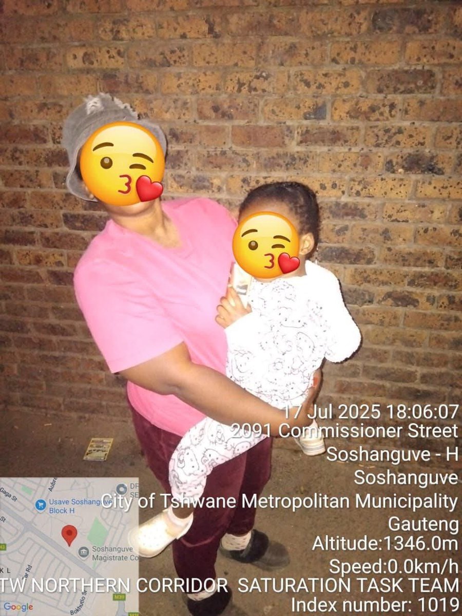 TshenoloPi's tweet image. Daughter reunited with the mother. May God keep them safe going forward and may we find the culprits and give them the dance of their lives