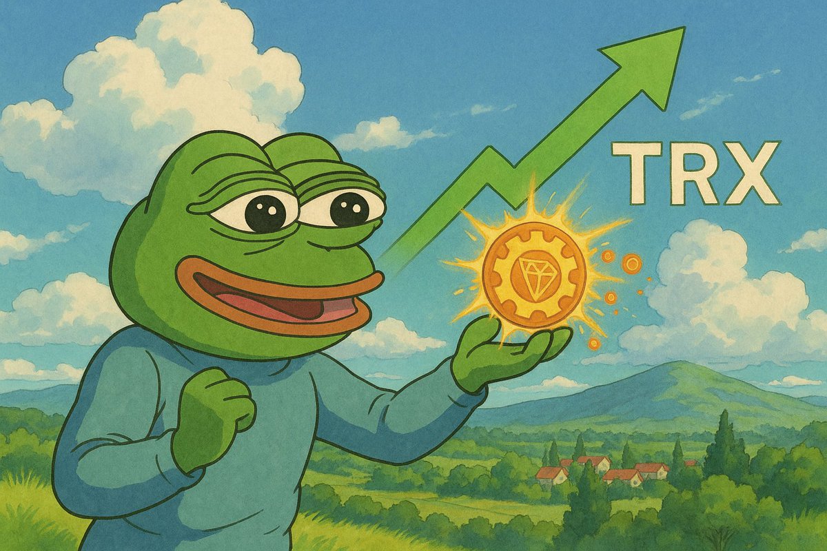 Ride the $TRX wave UP! 🌊
$GM PePe! 🐸
$GM Tron! ☀️
#PePeonTron <a href="/justinsuntron/">H.E. Justin Sun 🍌</a> <a href="/sunpumpmeme/">SunPump</a>