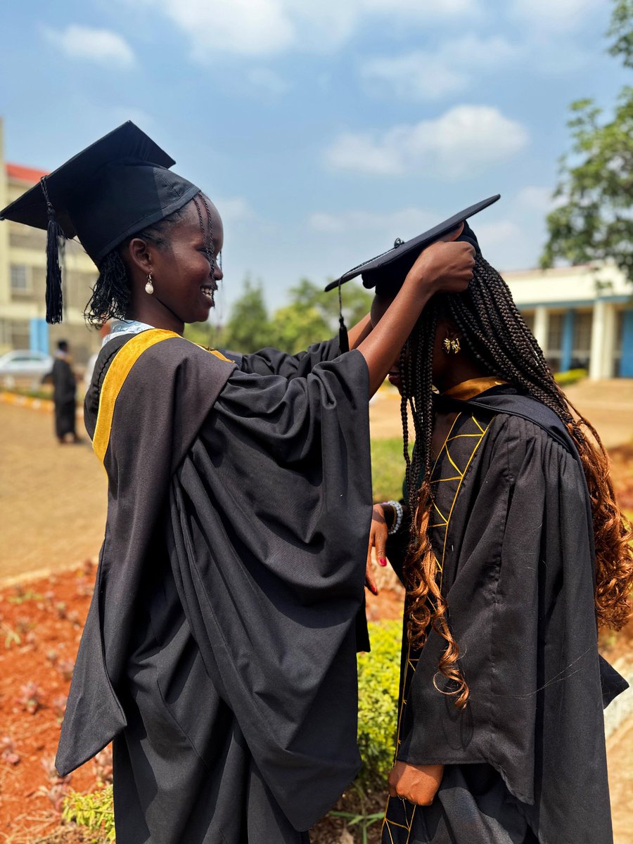 KETRACO1's tweet image. Today, #TeamKETRACO proudly celebrate the graduation of Faith Asegere and Violet Kerubo - the first beneficiaries of the KETRACO Scholarship for Orphans and Vulnerable Students (KETSOVS) - from Kenyatta University.
Faith graduates with a degree in Mechanical Engineering, and…