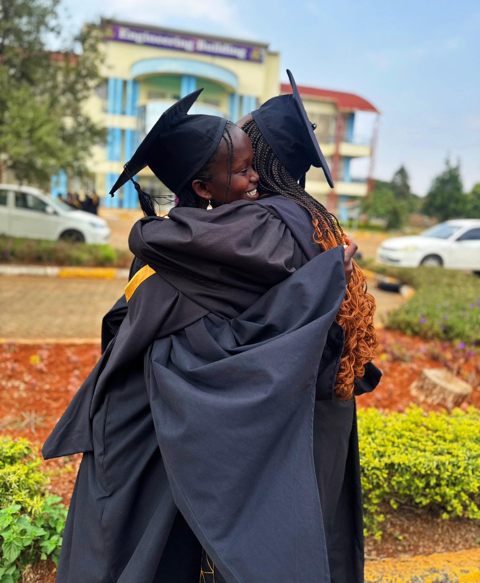 KETRACO1's tweet image. Today, #TeamKETRACO proudly celebrate the graduation of Faith Asegere and Violet Kerubo - the first beneficiaries of the KETRACO Scholarship for Orphans and Vulnerable Students (KETSOVS) - from Kenyatta University.
Faith graduates with a degree in Mechanical Engineering, and…