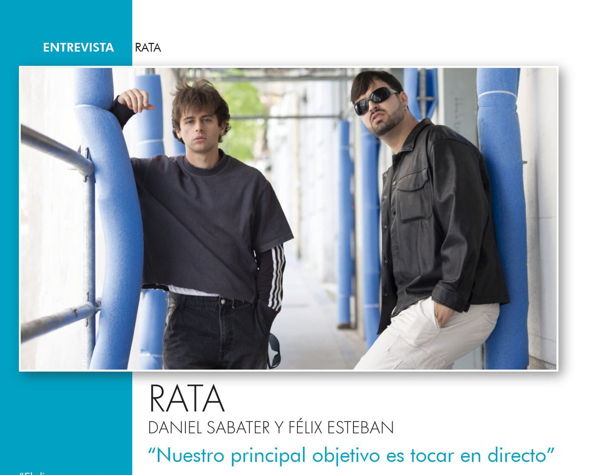 Daniel Sabater y Félix Esteban nos cuentan su nuevo proyecto como dúo. Quédate para saber más sobre su nuevo EP y su manera de "sonar gigantes". 

Entrevista completa aquí arte-asoc.es/revista-escena…

<a href="/rrrrrrrrrrrrata/">RATA</a> <a href="/sonbuenos/">Son Buenos</a> 

#ArtistasARTE #RevistaESCENARIOS