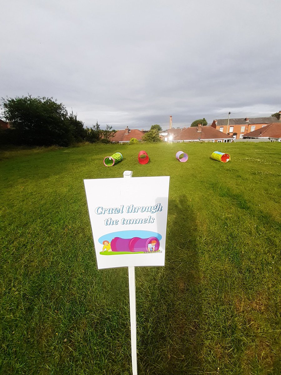 Our PTFA Rainbow Sponsored Fun Day is ready! Let's hope this mornings rainbow keeps the rain away!