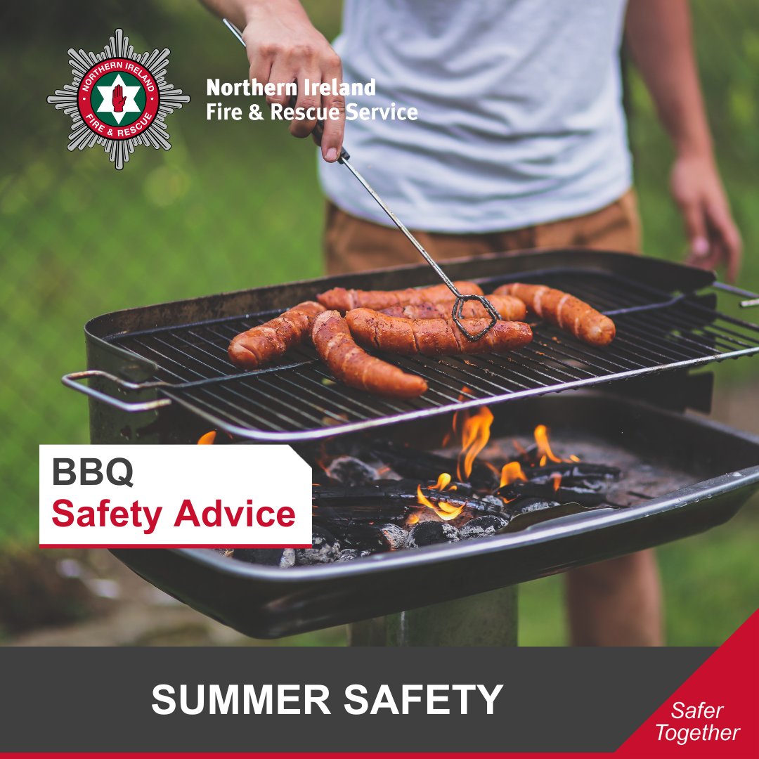 NIFRSOFFICIAL's tweet image. 🍔BBQ plans this weekend? Tick off our safety musts:
✅Keep your BBQ away from trees, fences, shrubs and sheds
✅Keep a bucket of water nearby
✅Never use petrol or paraffin
✅Make sure the BBQ is cool before disposing of it
Read more advice⬇️
nifrs.org/home/staying-s…
