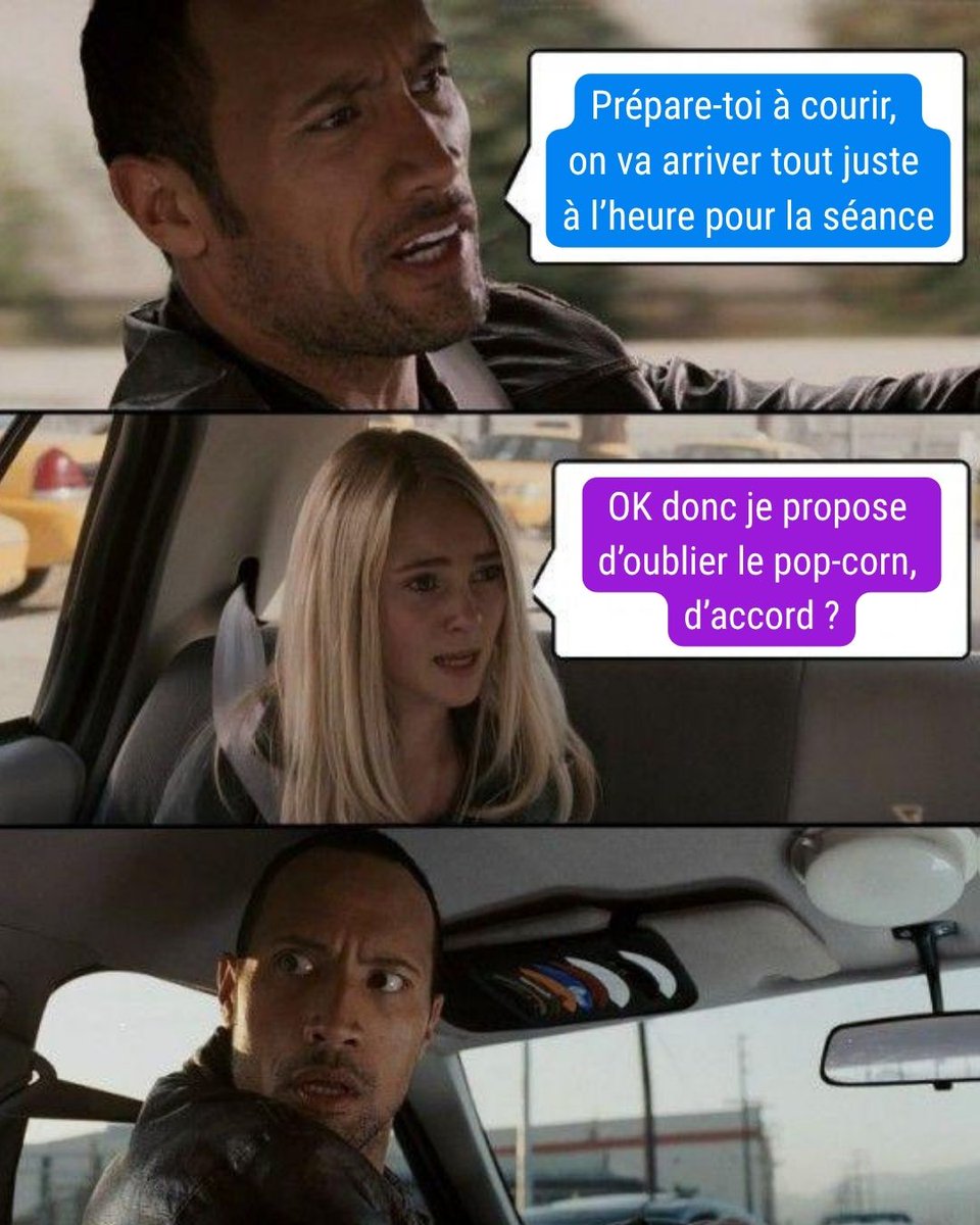 🎬 Quand t’es en retard pour la séance… Mais qu’on te propose de zapper le pop-corn pour gagner 30 secondes.

👉 Non mais t’as perdu le goût et l'esprit ou quoi ?

#cetepimepate #graindefolie #popcorn #cinema