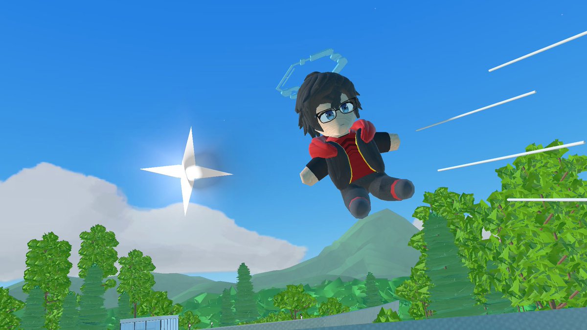 lol_o_nine's tweet image. &lt; Today's update &gt;
- Small Rec-Crashout (I'm not publishing my models anymore, people have made nsfw content with them, and I felt great sorrow after seeing it. It is truly horrible.)
- Random picture of Lol throwing mini Lol into the Sun
#recroom #recroomvr #vrchat #3DModels