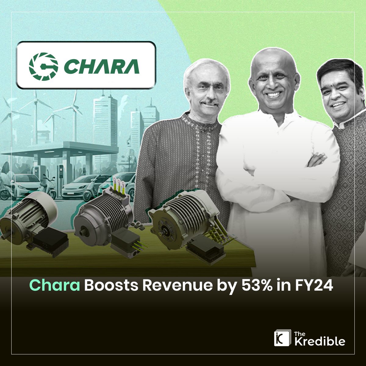 TheKredible's tweet image. Chara recorded a 54% increase in revenue in FY24, reaching Rs 2.3 crore compared to Rs 1.5 crore in FY23.
Read more at: thekredible.com/blogs/chara-boโฆ
