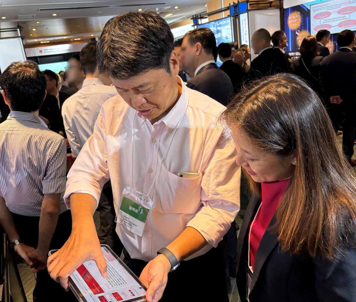 HitachiEnergyJP's tweet image. 昨日の「Hitachi Social Innovation Forum 2025 JAPAN, OSAKA」には、日立エナジーのグローバルメンバーも来日しました🌎
来日したメンバーは、日立グループの多様なソリューションに触れると同時に、社会やお客さまの日立グループへの期待を実感する貴重な機会になったと嬉しそうに話してくれました✨…