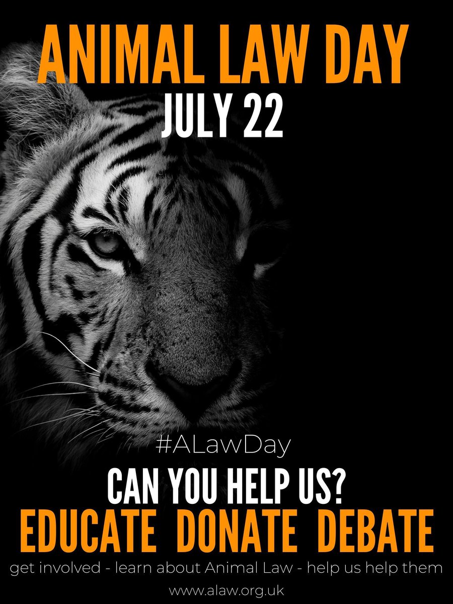 ALAWAnimalLaw's tweet image. Animal Law Day is coming! Mark your calendars and prepare your actions!
We declared #ALawDay to raise awareness and provide an impetus for everyone to support the valuable legal work for animals that goes on throughout the year.