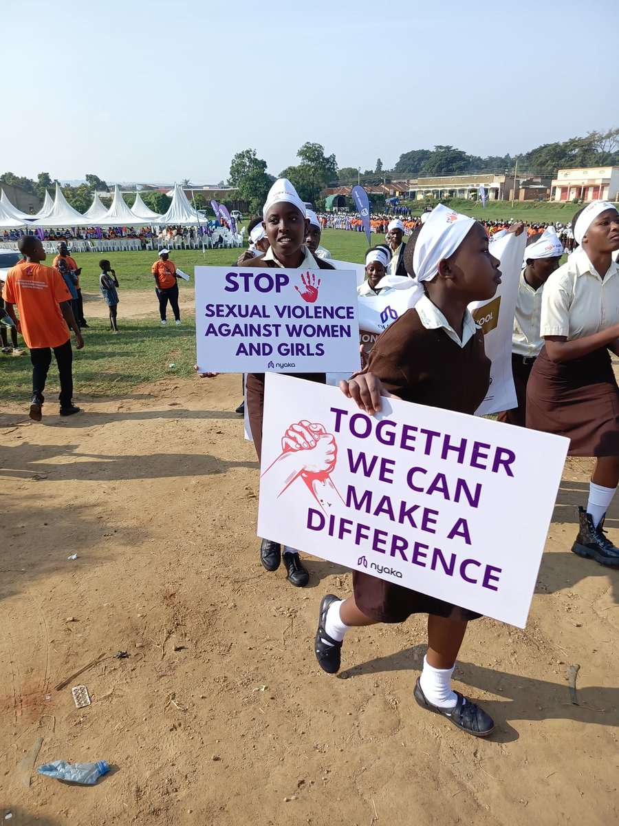 Today's commotion in Kihihi can't be stopped. The message has been said and heard. Now it's time for action for #NyakaSGBVWalk2025 Sexual and gender based violence has no room in our societies. 
Young people have chosen to spearhead tue fight and make realization to future.