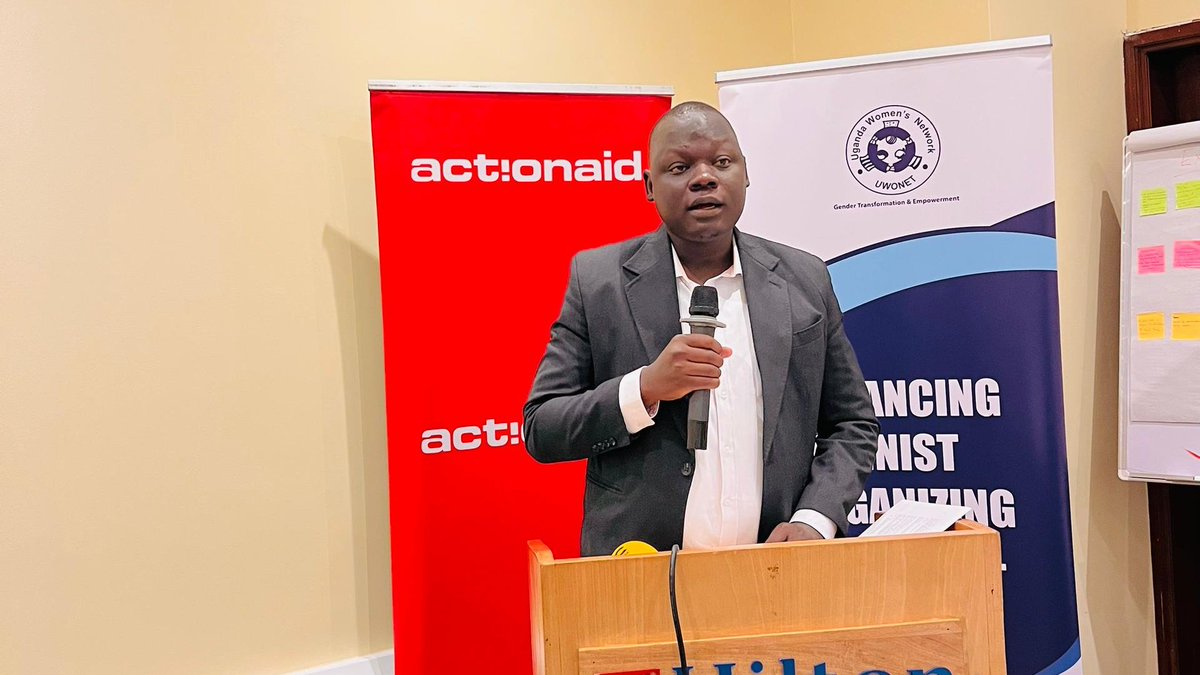Uganda Women's Network (@uwonet) on Twitter photo Mr. Omen Emmanuel, the Programmes and Fundraising Officer at <a href="/actionaiduganda/">ActionAid International Uganda</a> has delivered official remarks, reaffirming their commitment to feminist leadership, grassroots engagement, and policy advocacy. "This moment must go beyond dialogue towards accountability, a strong Mr. Omen Emmanuel, the Programmes and Fundraising Officer at <a href="/actionaiduganda/">ActionAid International Uganda</a> has delivered official remarks, reaffirming their commitment to feminist leadership, grassroots engagement, and policy advocacy. "This moment must go beyond dialogue towards accountability, a strong