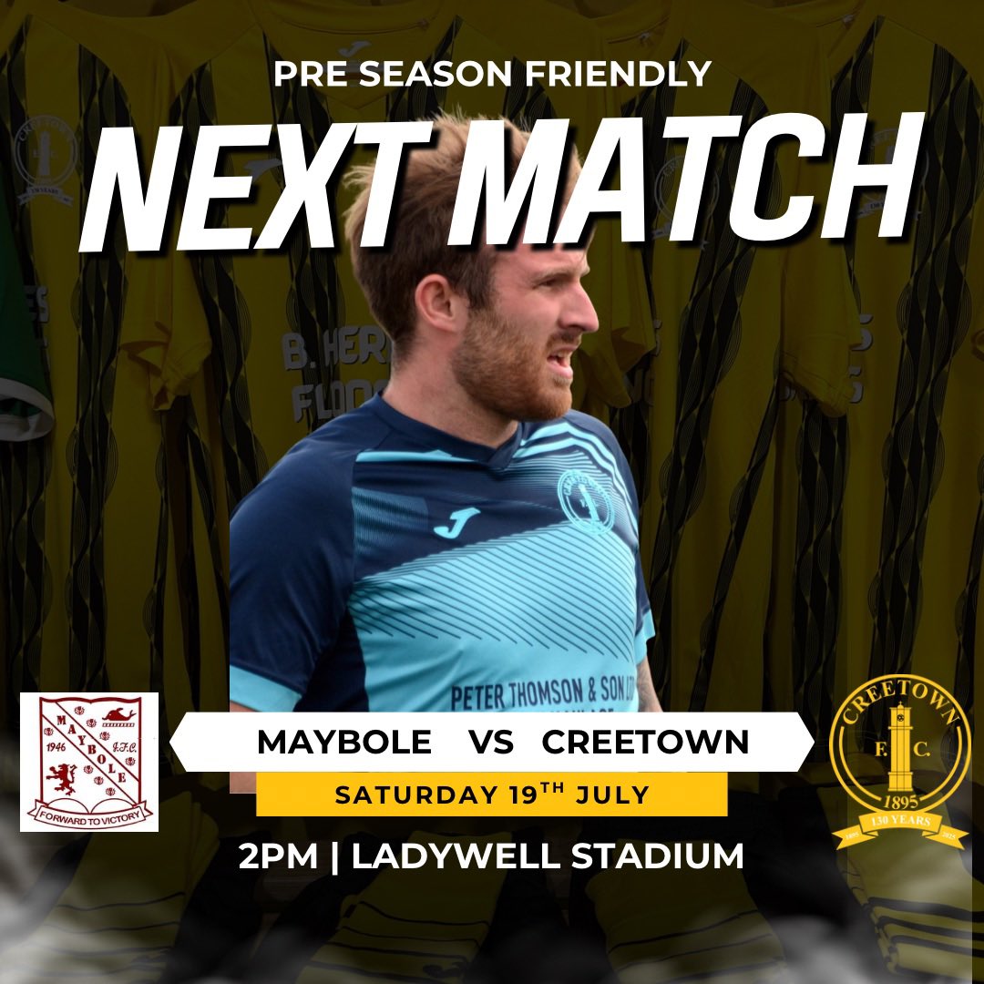 Creetown FC (@creetownfc) on Twitter photo This weekend we travel to <a href="/maybolejnrsfc/">Maybole Juniors Football Club (The Bole)</a> in our final match of our pre season campaign This weekend we travel to <a href="/maybolejnrsfc/">Maybole Juniors Football Club (The Bole)</a> in our final match of our pre season campaign
