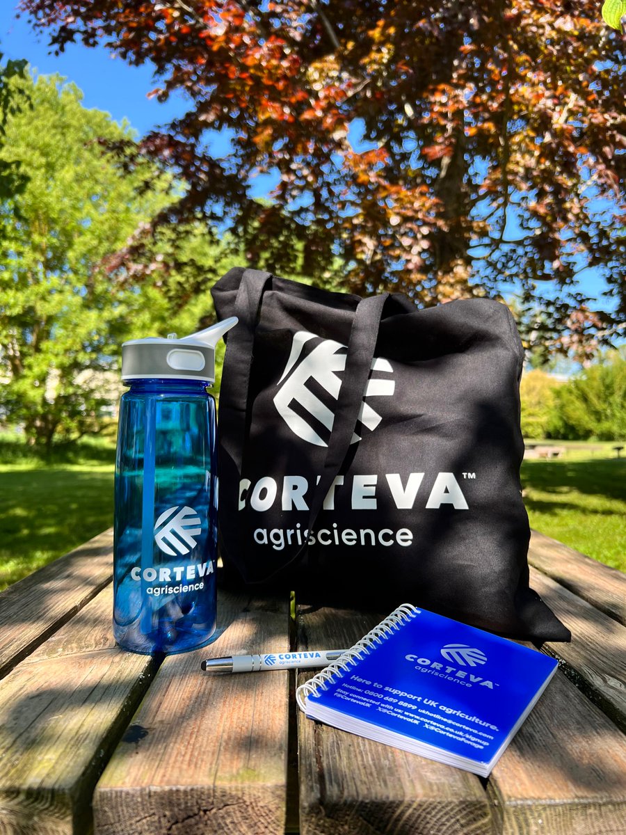 5 lucky winners will each receive a Corteva water bottle, tote bag, notebook &amp; pen! 
All you have to do is: 
▶️ Like this post &amp; follow us (CortevaUK)
▶️ Tag a friend in the comments
▶️ Repost for an extra entry

The giveaway closes on 8th August. Winners will be contacted via X.