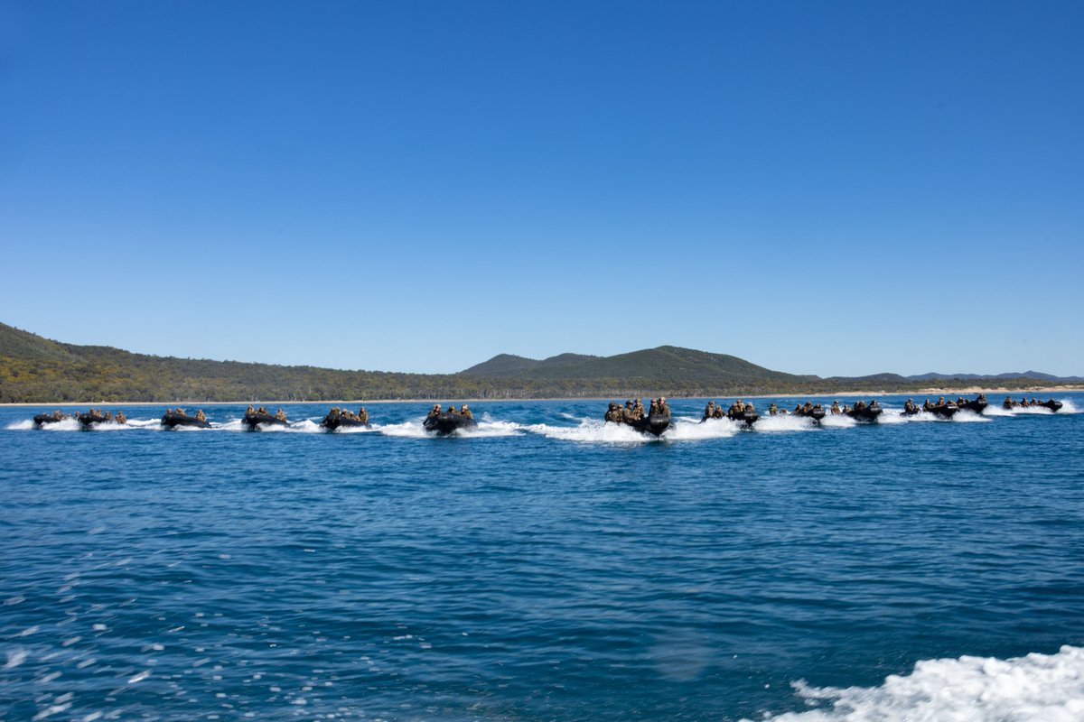 31stMeu's tweet image. 馃搷Coral Sea, July 14, 2025.
U.S. Marines with BLT 1/7, 31st MEU, conduct shore-to-ship movement utilizing the E-CRRC as a part of exercise #TalismanSabre25.
(@USMC 馃摳 by Lance Cpl. Trevor BishopWilliams)
@DefenceAust @USEmbAustralia
@DeptofDefense
#Lethality #Readiness #TS25
