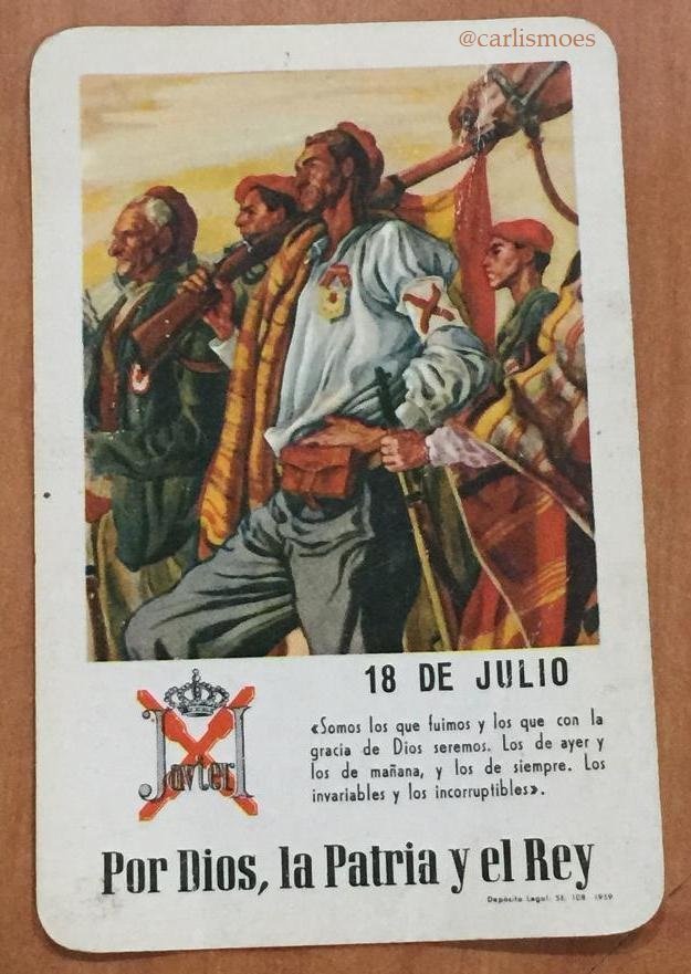 carlismoes's tweet image. #DPFR Dieciocho de julio de 2025. 89º aniversario del Alzamiento Nacional, inicio de la Cruzada de Liberación 1936-1939. ¡Por Dios y por España! facebook.com/photo?fbid=100…