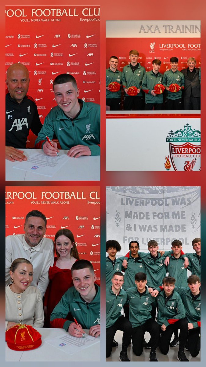 congratulations to my lad Hadyn signing your scholarship at your boyhood club. Nobody deserves this more than you after the hard work, sacrifices and dedication you've put in the last 10 years there. I'm so proud, Wherever your journey takes you I'll be your biggest supporter ❤️