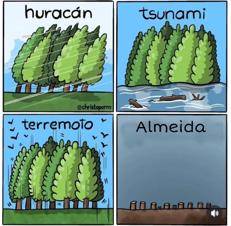 Almeida y su gusto por talar árboles, retratado en una maravillosa viñeta de <a href="/Chrstopherro/">Christoperro</a>