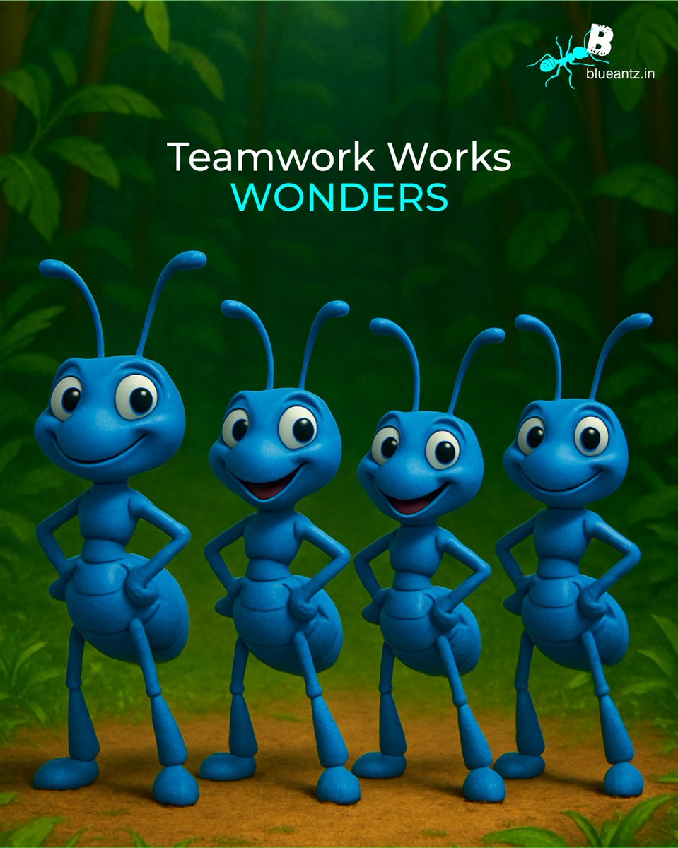 BlueAntz_Ad's tweet image. Behind every big idea is a colony that hustles together. At BlueAntz, we know one mind can spark it, but one team makes it fly.
.
#blueantz #TeamworkWorksWonders #InsideBlueAntz #AgencyLife #Clearbrief #creativewithpurpose #brandingpartner #creativeagency #brandstrategy