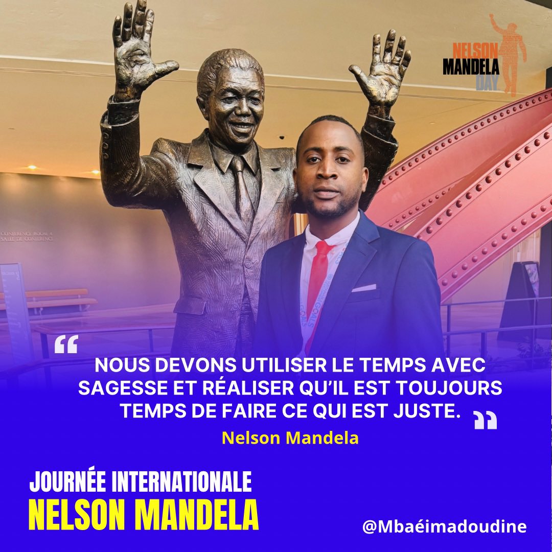 #MandelaDay2025
let’s remember that time is a powerful tool.
Mandela taught us that every moment is the right time to do what is right
and that no nation can truly thrive unless its people are educated.
Act wisly, Empower the youth and Change the world 💪🏿 <a href="/SAYoF_Official/">Southern Africa Youth Forum (SAYoF)</a>