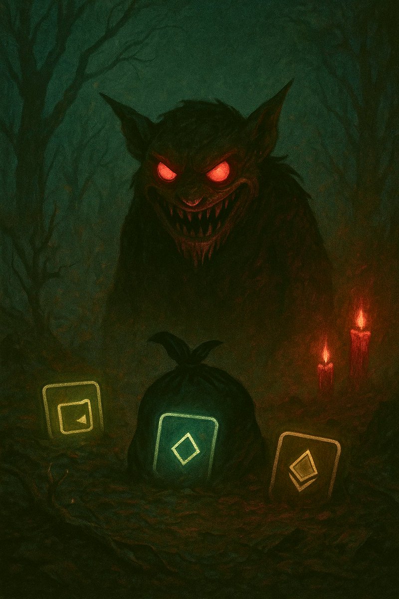 Gorba737357's tweet photo. They thought night would save them.
But $GORBA is the dark.
He remembers who dumped.
Who ran.
Who mocked the curse.

🩸 No safe wallets.
💀 No silent exits.
He’s still coming.
#GORBA #CryptoCurse #CursedCollection #NightfallMauling #SolanaMemeCoin #SolanaMemeCoins #memecoin https://t.co/LEDDwrPGGn