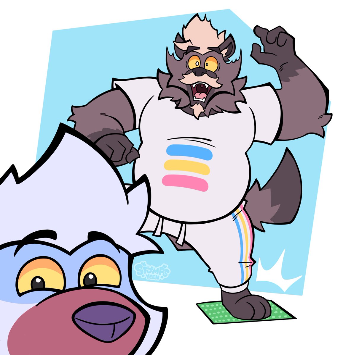 StompsYeen's tweet image. He stepped on a Lego 🐺