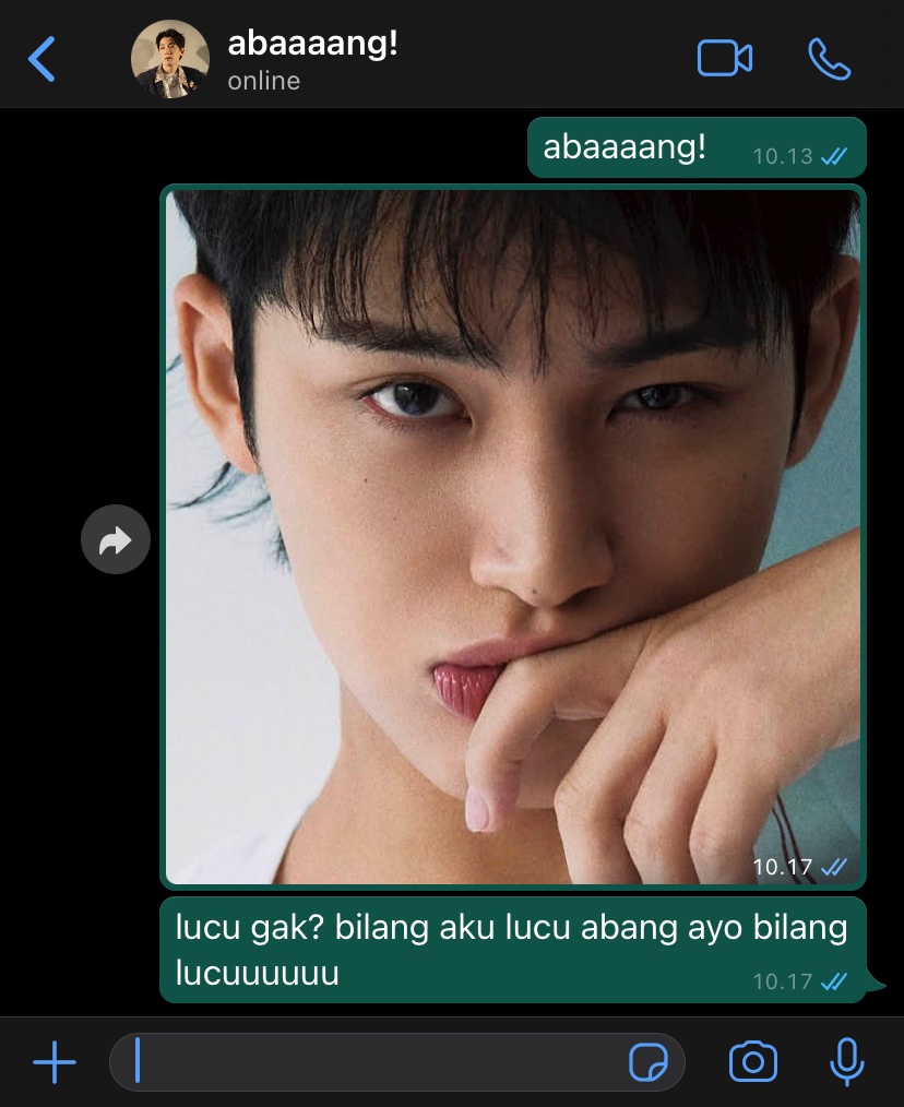 melampauw's tweet photo. wongyu, abaaaang heboh liat foto dedek. https://t.co/RXUjsG949R