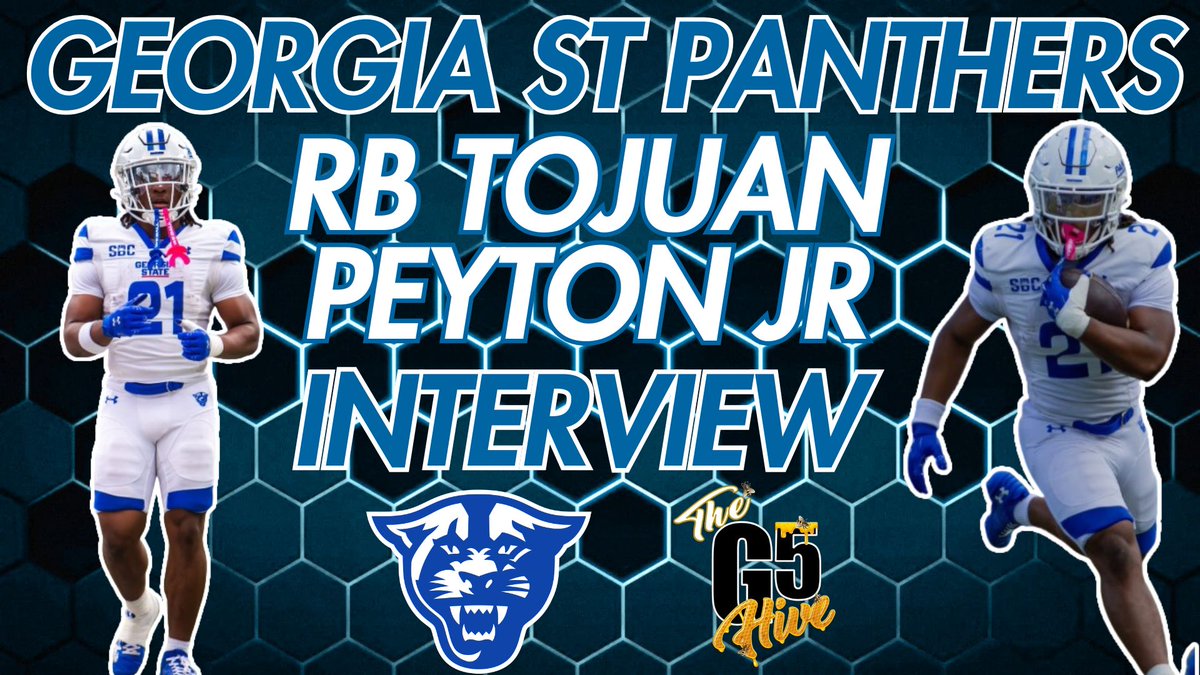 Join Us for a Special Episode as we get to know <a href="/GeorgiaStateFB/">GSU Football</a> Running Back <a href="/Jaythetruuth_21/">Tojuan Peyton Jr. (#21)</a> one of the Top Freshman Phenoms in College Football! Now Available on YouTube, Apple &amp; Spotify! Hit that YouTube Subscribe button &amp; give us a follow on X! #G5Hive youtu.be/hNGk3tgsouQ