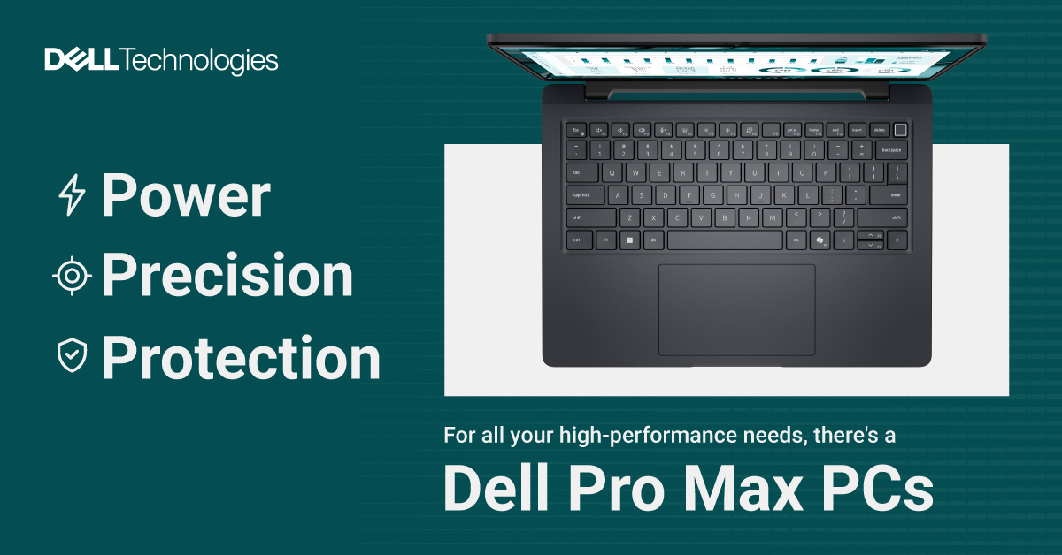 Pro-grade GPUs. High-speed storage.
#DellProMax is your productivity powerhouse, handling AI, CAD, and creative workflows with seamless precision and speed.
Discover more: del.ly/60104itks
#DellPro #DellAIPCs #DellAIMadeEasy