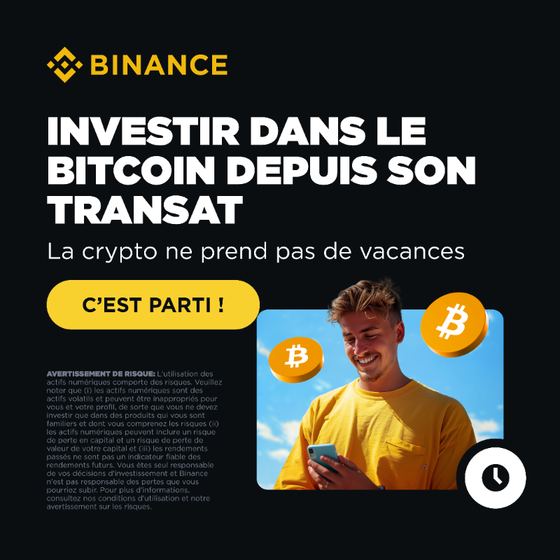binance's tweet photo. L’été, c’est le moment parfait pour prendre le contrôle de vos finances.
Binance rend l’investissement simple et mobile.