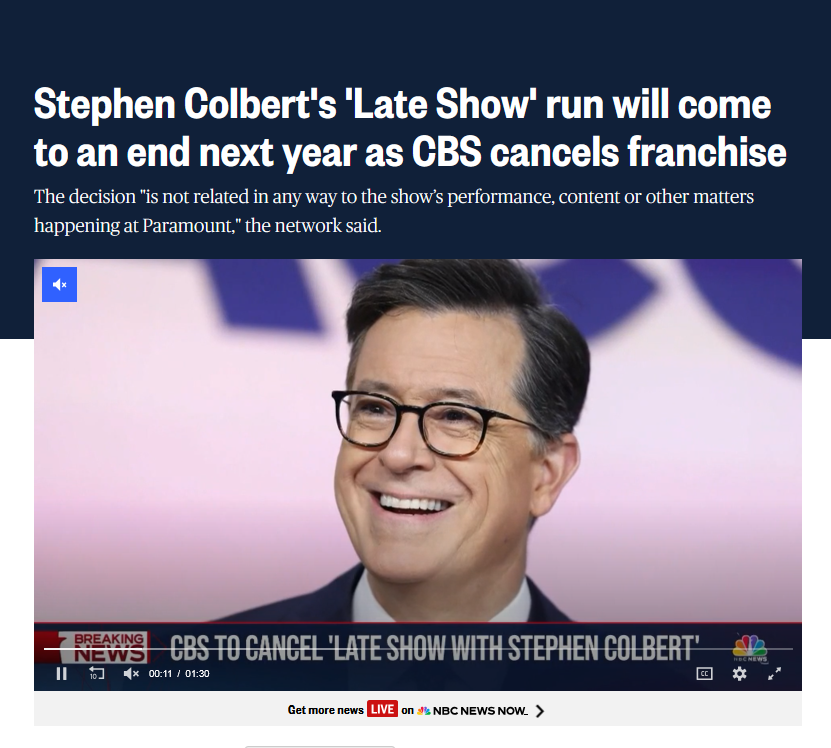 deadturbines's tweet image. This little creep should have been pulled 5 years ago.
This decision is all about the show's performance.