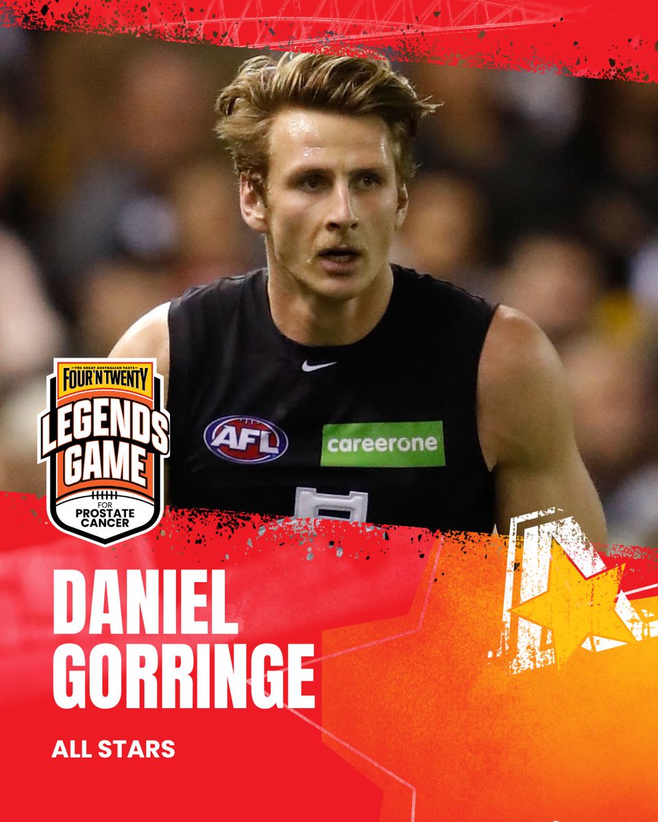 🚨 Daniel Gorringe, ALL-STARS🚨

That’s the tweet. 

<a href="/AFL/">AFL</a> | <a href="/7AFL/">7AFL</a> | <a href="/1116sen/">SEN 1116</a> | <a href="/FOURNTWENTY/">FOUR'N TWENTY</a> | <a href="/marvelstadiumau/">Marvel Stadium</a>