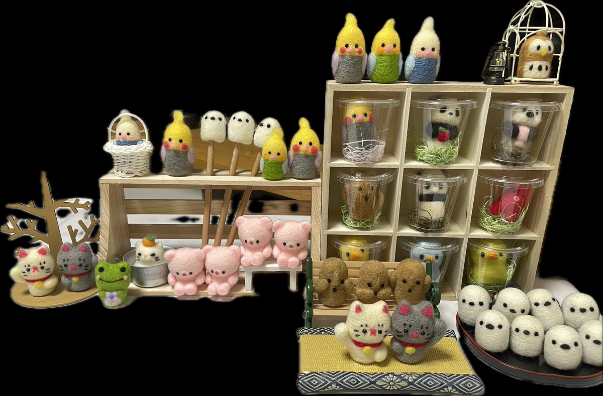 HalfWay2013's tweet photo. 【7月19日おでかけ文具マーケットin大阪に出展します！】思いつきで作った文具あれこれを持っていきます。
その3:
 羊毛フェルト鉛筆キャップです。
新作を持っていきますのでぜひお立ち寄りください。
#文具マ大阪 https://t.co/6srbYSU55o