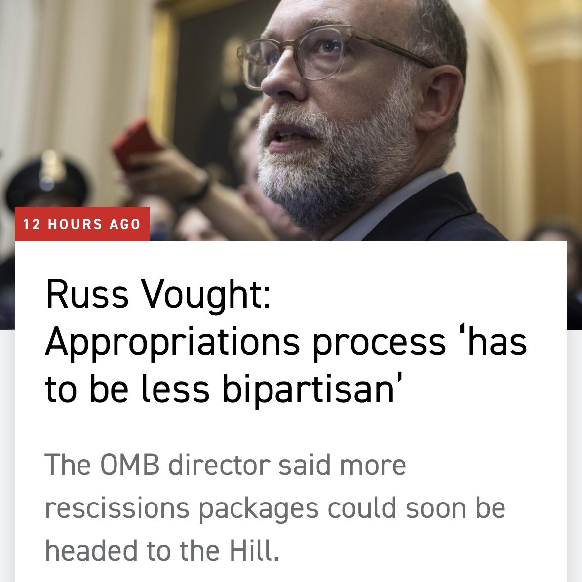 ChrisVanHollen's tweet image. Russ Vought may not like that Congress holds the power of the purse — but that’s the Constitution.
The budget process is bipartisan to ensure we serve ALL Americans, not just Trump and his billionaire friends.
If Vought wants to change it, he should resign and run for Congress.…