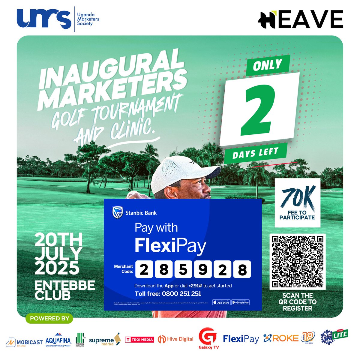 Make your payment  now
- Momo Pay:650434. 
- Airtel Money Pay: 4356393
- FlexiPay: 285928

SCAN TO REGISTER