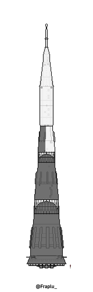 Fraplu_'s tweet image. Gonna call the flight 1 iteration of the N1 done. There's a lot of discrepancies between references, and actual photos of hardware, so I'll just leave it at this for now. Also included me for scale because why not