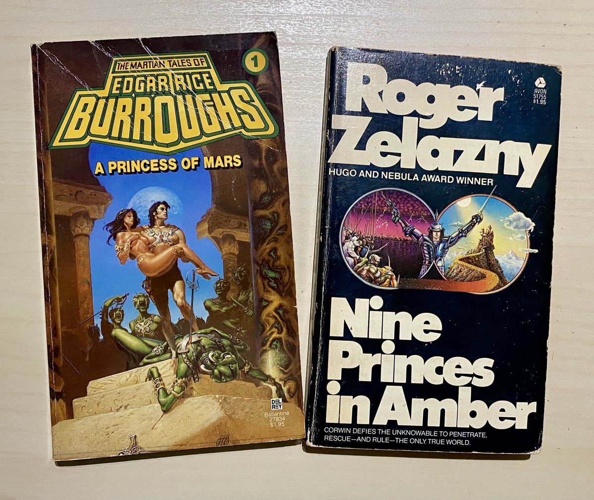 RealmBuilderRPG's tweet image. In between meetings in St. Paul today, I stopped into a local Half Price Books and picked up two more Appendix N classics. 📚 #DnD