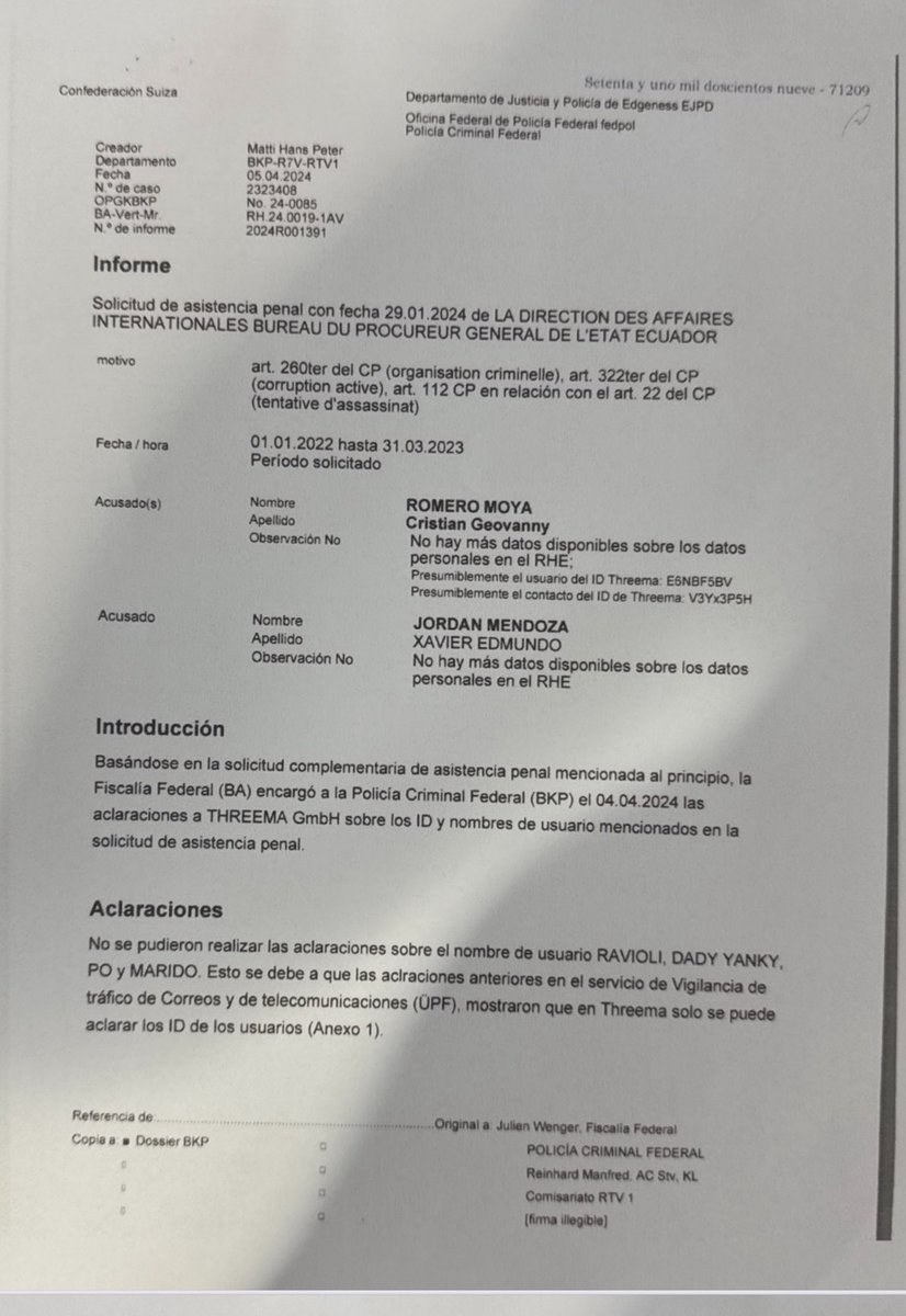 Ecuador !! 

Hace más de un año la fiscal 10/20 me vinculó en el caso metástasis porque de acuerdo a sus intereses, existían conversaciones entre el narcotraficante ( declarado inocente por su misma fiscalía años atrás) Norero y mi persona. 

Hoy demuestro, con la autorización de