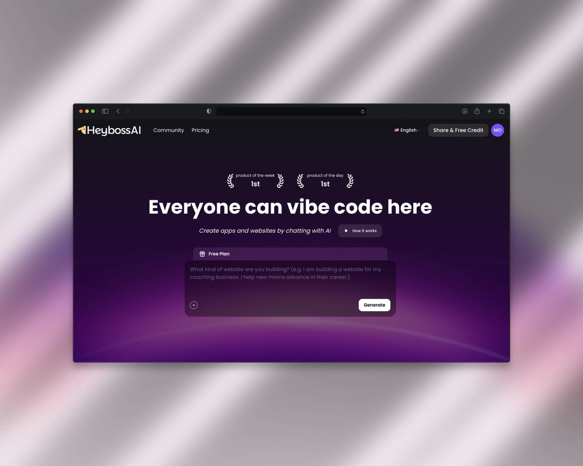 heybossAI's tweet image. We have a new landing page 🎉