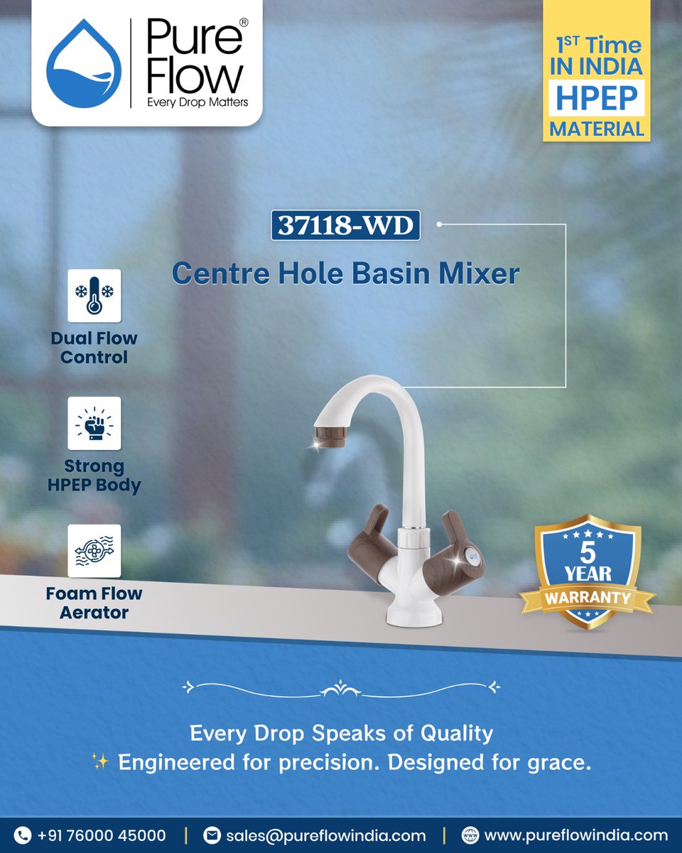 PureFlowFaucet's tweet image. PureFlow taps deliver smooth, precise flow with unmatched style. Make every wash a pure experience. 🚰✨ #PureFlow #BasinTap #BathroomElegance #EveryDropMatters”