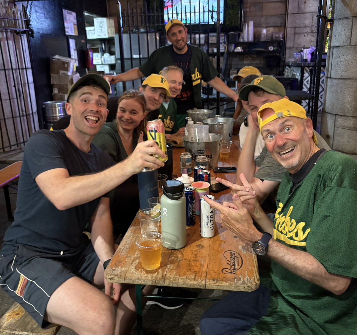 NYMSL's tweet photo. Our sponsor this season is @C4Energy drinks from Nutrabolt. Here are @BuzzFeedSB and @ForbesSoftball with C4’s strawberry/watermelon carbonated booster. https://t.co/C6Gi43wTHu #MediaSoftball https://t.co/nF97JcZC28