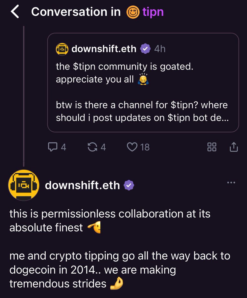tipnearn's tweet image. The og of crypto tipping is building on tipn. And you’re not bullish, anon?
