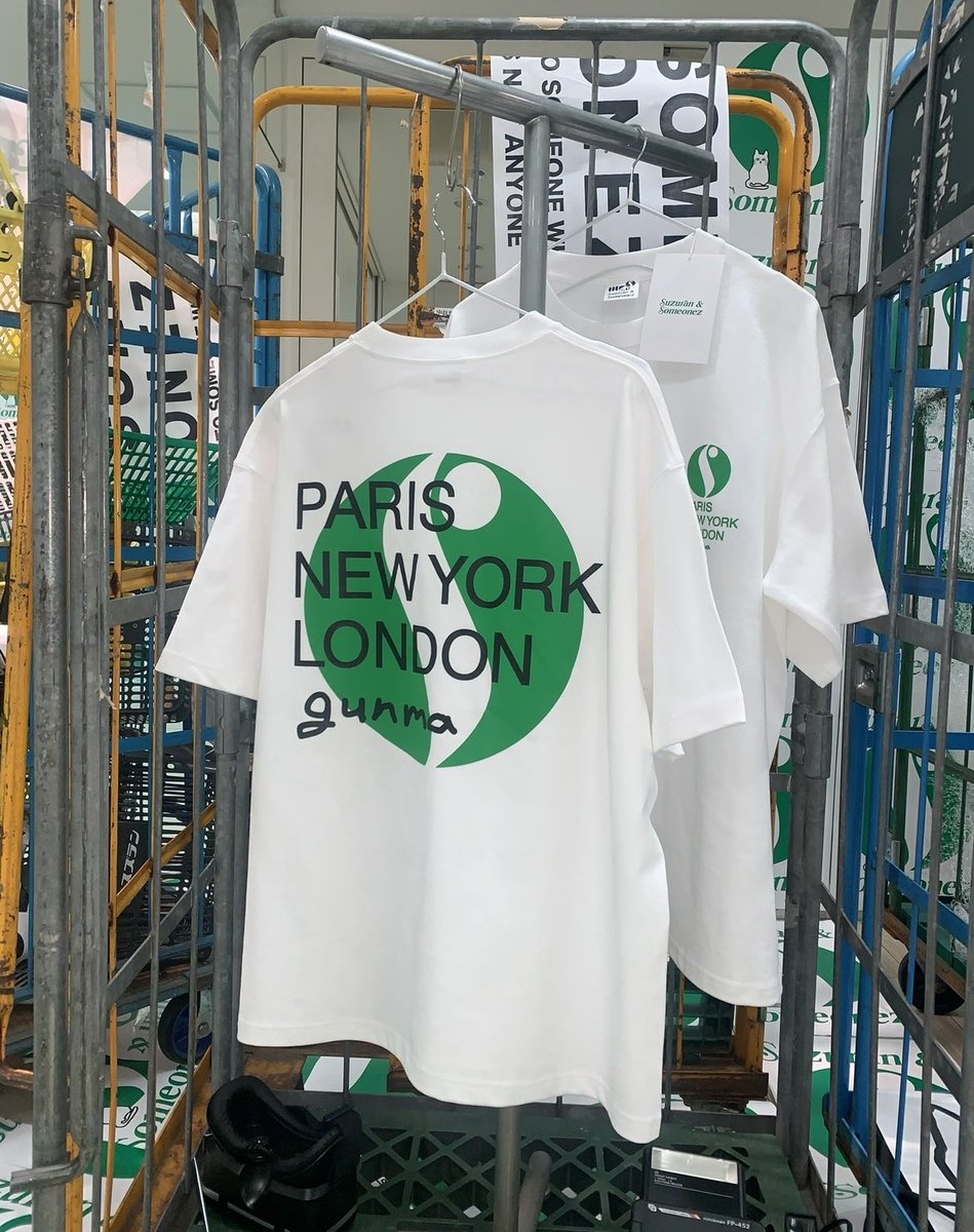 SOMEONEZの前橋スズランポップアップ本日も19:00までオープンしています。
コラボTシャツも再入荷しています。