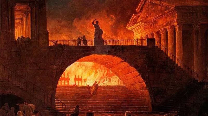 letsgetancient's tweet image. #OnThisDay in 64 AD, the Great Fire of Rome began.

Lasting for six days, it devastated the city. The historian Tacitus reported that Emperor Nero blamed the fire on Christians, leading to the first organized persecution by the Roman Empire.