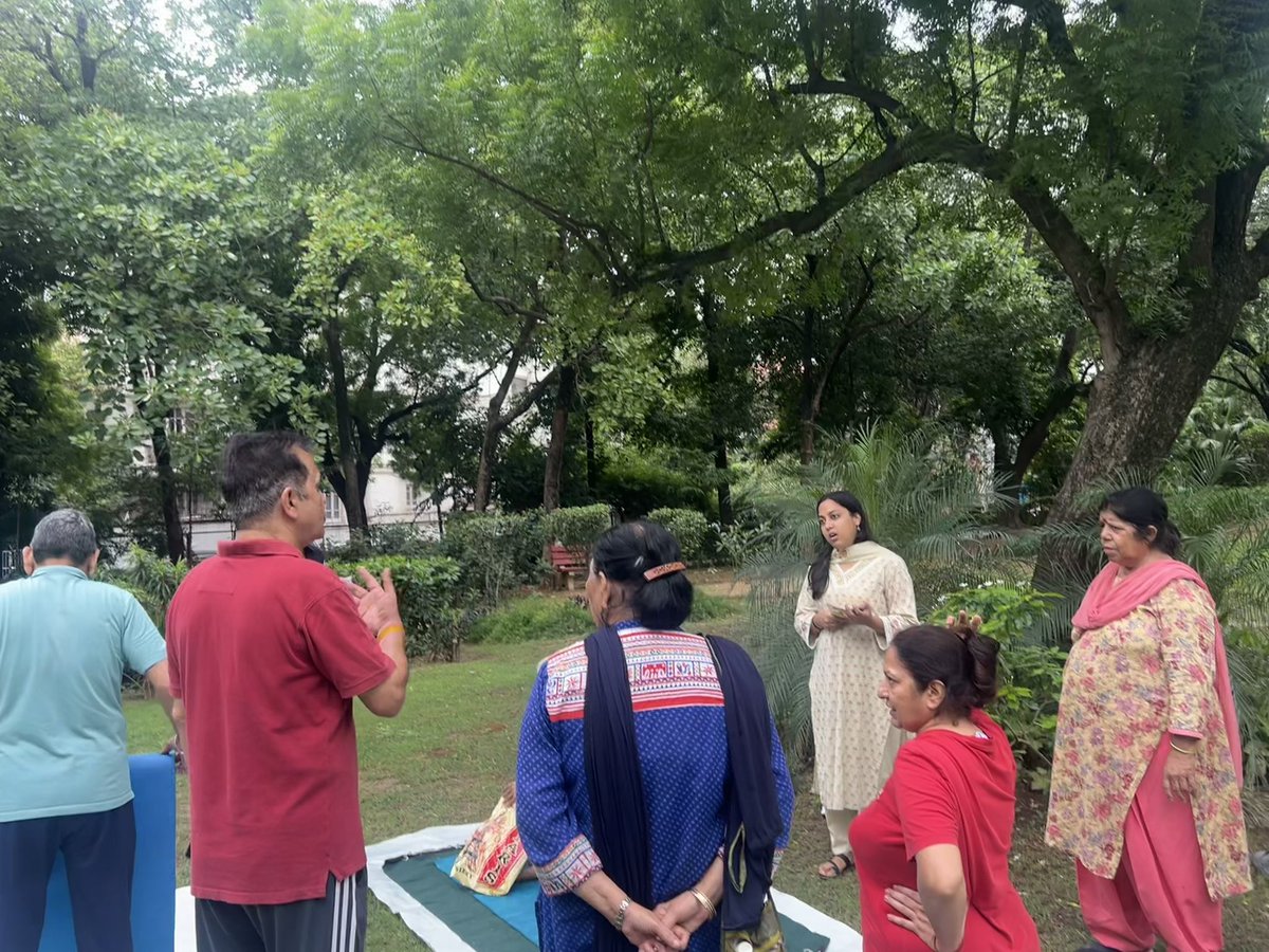 Eeshna_Gupta's tweet image. Spoke to residents this morning and the sentiment is clear: we&apos;re standing strong against the proposed private hospital!

📍Asaf Ali Park, GK-1