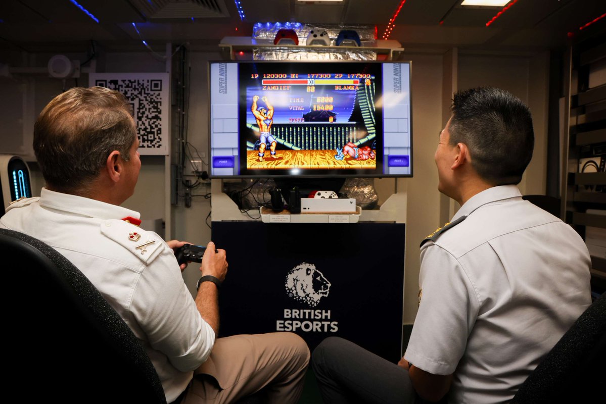 UKinSingapore's tweet image. Esports World Cup 2025 is already underway, but did you know we had our very own tournament onboard HMS Prince of Wales a few weeks ago with our partners from @theSingaporeDIS and the Singapore Esports community?