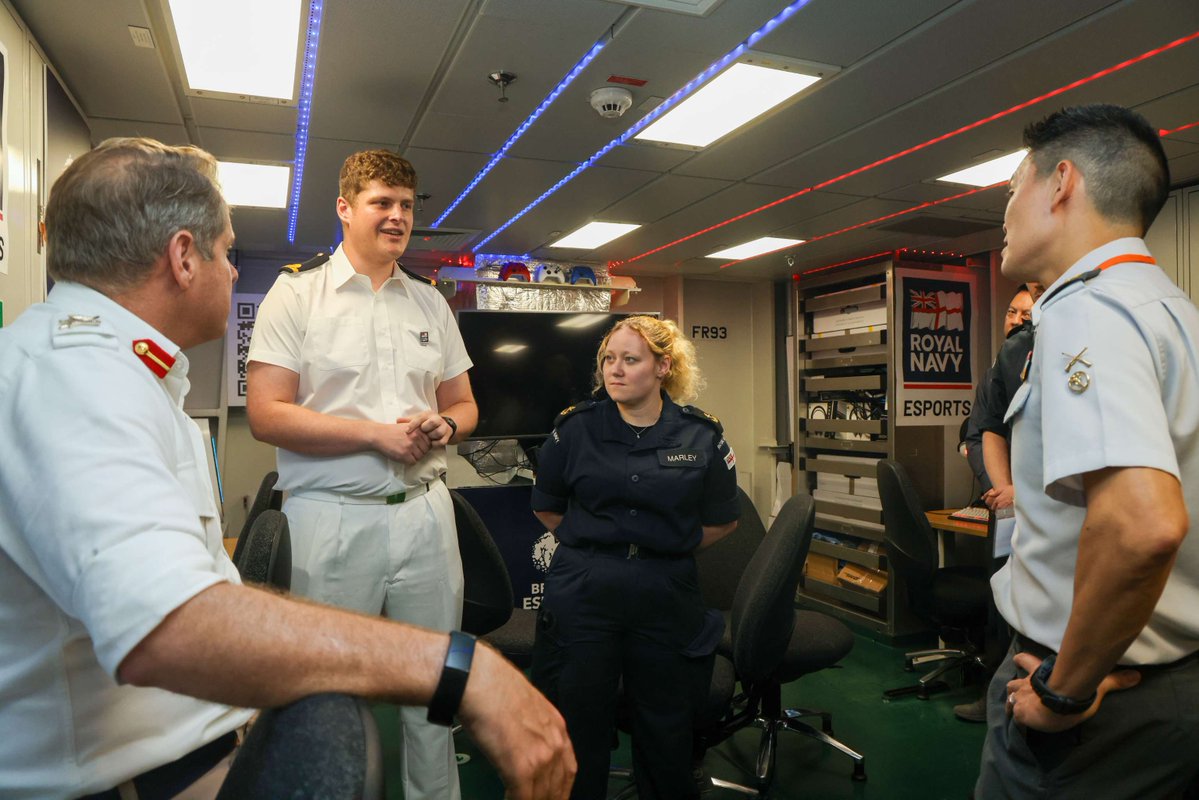 UKinSingapore's tweet image. Esports World Cup 2025 is already underway, but did you know we had our very own tournament onboard HMS Prince of Wales a few weeks ago with our partners from @theSingaporeDIS and the Singapore Esports community?