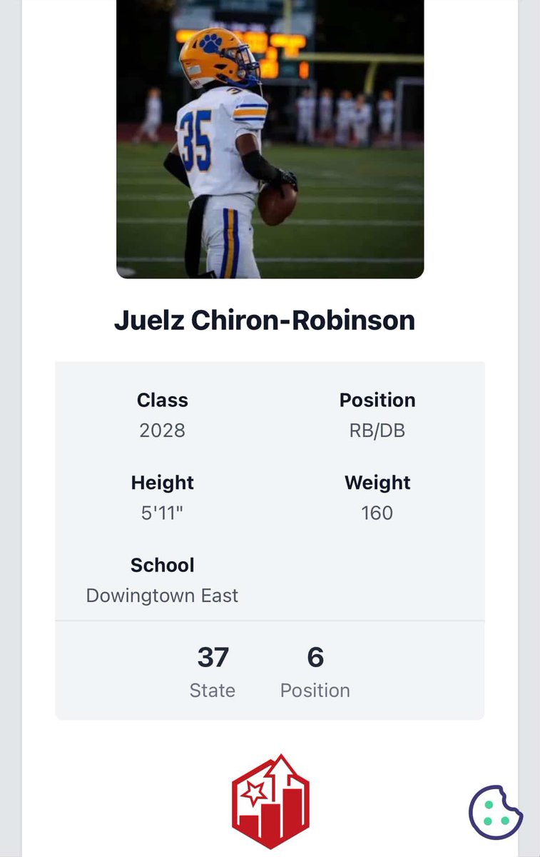 Juelz Chiron-Robinson (@juerobinson2) on Twitter photo Thank you for the rankings <a href="/PrepRedzonePA/">Prep Redzone Pennsylvania</a> I still got more to prove!! <a href="/PRZVicCastillo/">VicCastilloPRZ</a> <a href="/footballcoach79/">coachweider</a> <a href="/TheHistoryDtown/">The History of Downingtown Football</a> <a href="/DTownFball/">DtownFootball</a> <a href="/adamgorney/">Adam Gorney</a> Thank you for the rankings <a href="/PrepRedzonePA/">Prep Redzone Pennsylvania</a> I still got more to prove!! <a href="/PRZVicCastillo/">VicCastilloPRZ</a> <a href="/footballcoach79/">coachweider</a> <a href="/TheHistoryDtown/">The History of Downingtown Football</a> <a href="/DTownFball/">DtownFootball</a> <a href="/adamgorney/">Adam Gorney</a>