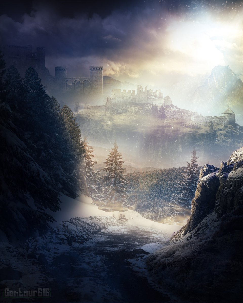 Beyond the veil of snow and silence, the realm of kings awaits. Will you answer the call?

#FantasyArt #fantasy #medieval #castle #environment #art #digitalart #poster #prints #concept #artist