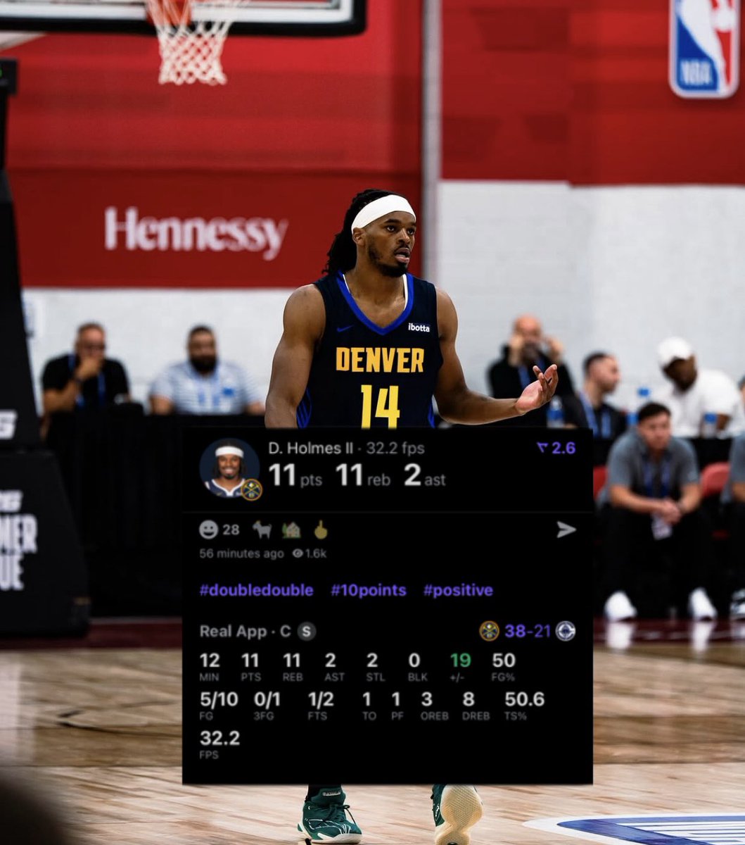 NuggetsLead's tweet image. Daron Holmes II is FEASTING in the first half 😤😤
The real baby Jokic 🔥