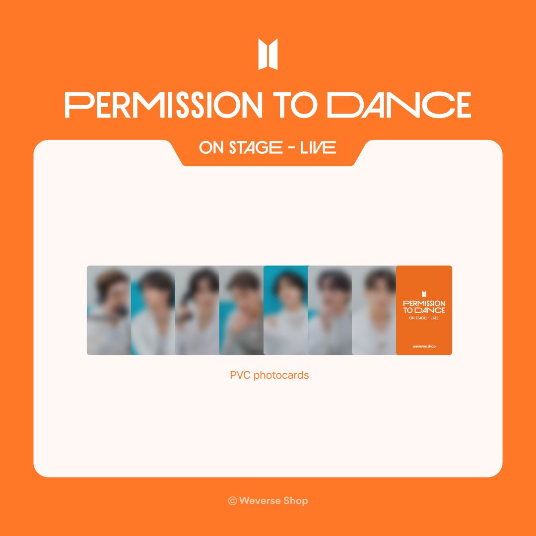 weverseshop's tweet image. 🔊BTS 'PERMISSION TO DANCE ON STAGE - LIVE'  발매 기념 추가 구매자 혜택 안내

🎁#위버스샵 구매자 혜택
- Random 구매 시,  PVC 포토카드 7종 중 랜덤 1종 제공
- Set 구매 시, PVC 포토카드 7종 중 랜덤 2종 제공
* 발매 기념 추가 구매자 혜택으로 제공되는 PVC 포토카드는 예약 판매 구매자…